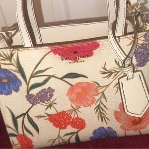 Kate Spade Floral Cream Bag